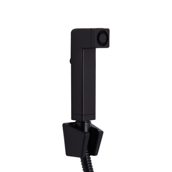 Змішувач для раковини Qtap Gemini (з гігієнічним душем) QTGEM272BLM45690 Black Matt, латунь, одноважільний SD00051814 фото