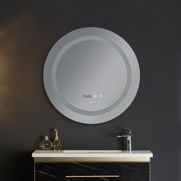 Дзеркало Mixxus PLAIN MC02-60-CASE із LED Touch, Anti-fog, димером, регулюванням яскравості, годинником (MI6661) MI6661 фото