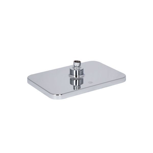 Лійка для верхнього душу Qtap Hlavova 260x180 мм прямокутна QTHLA107CRM45784 Chrome/Black, ABS пластик, 1 режим SD00051908 фото