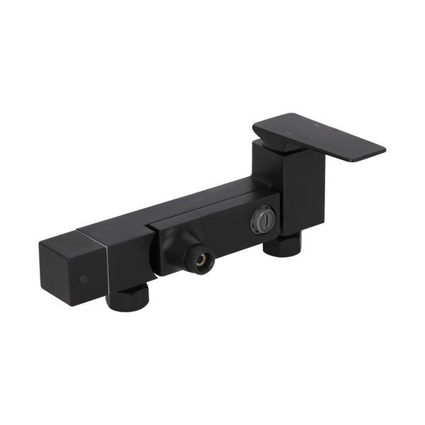 Душевая система Qtap Gemini 51103KNG, черная, с ручным и верхним душем, латунь, Однорычажный механизм SD00049592 фото