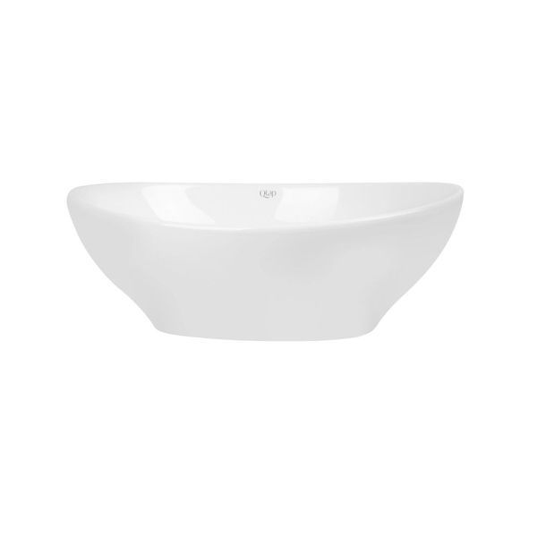 Комплект Qtap Dove: Раковина накладна овальна 410x335x145 мм White + Донний клапан PU02 SD00053432 фото
