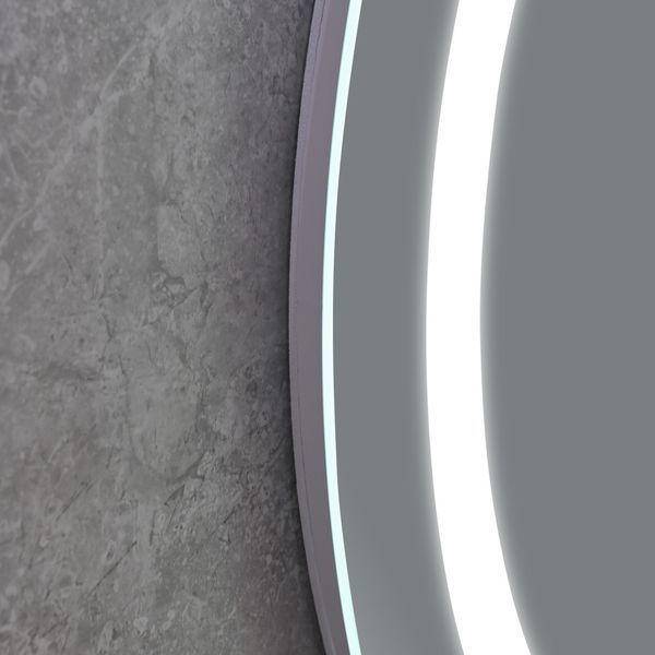 Дзеркало Mixxus PLAIN MC02-60-CASE із LED Touch, Anti-fog, димером, регулюванням яскравості, годинником (MI6661) MI6661 фото