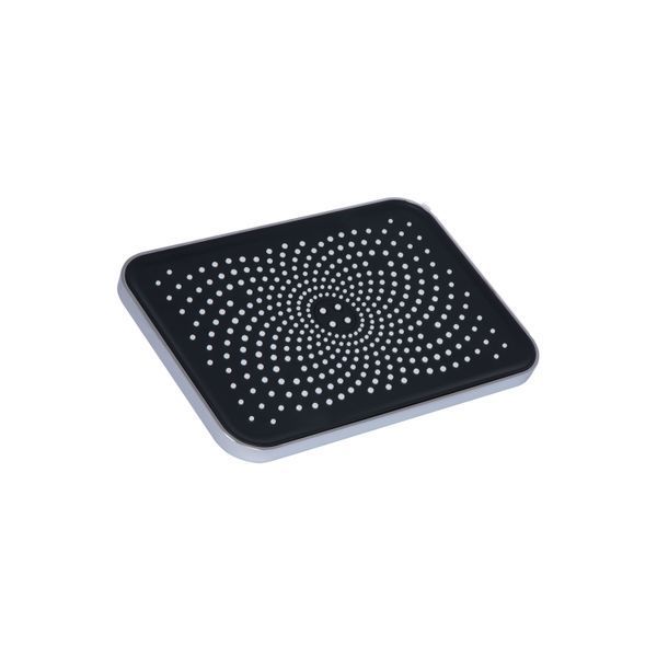 Лійка для верхнього душу Qtap Hlavova 260x180 мм прямокутна QTHLA107CRM45784 Chrome/Black, ABS пластик, 1 режим SD00051908 фото