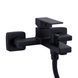 Смеситель для ванны Qtap Gemini (c душевым гарнитуром) QTGEM259BLM45682 Black Matt, однорычажный, латунь SD00051806 фото 3