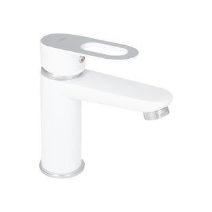 Смеситель для раковины Lidz Latwa 001 (k35) LDLAT001WHI45423 White, однорычажный, глянцевая поверхность SD00051547 фото