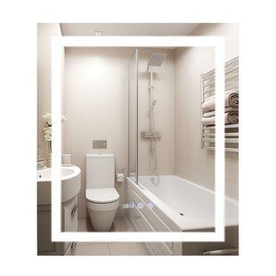 Зеркало Qtap Mideya 700х800 с LED-подсветкой Touch, с антизапотеванием, с часами, диммером, рег. Яркости SD00051747 фото