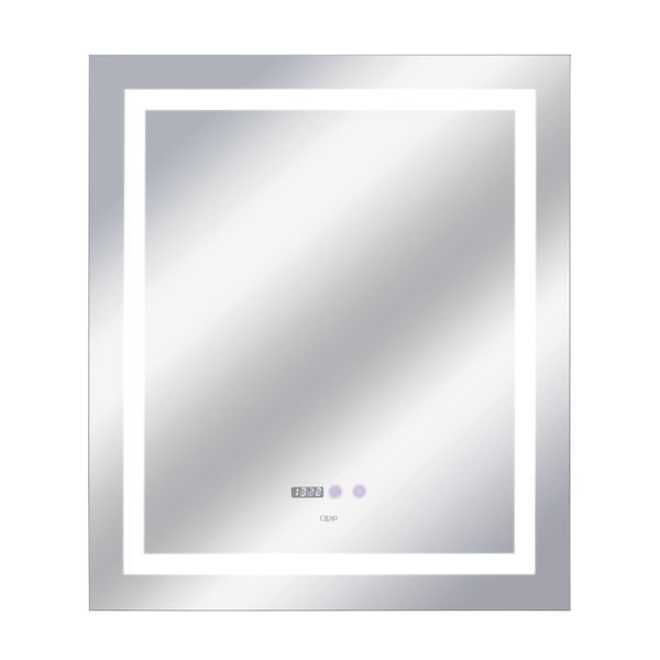 Дзеркало Qtap Mideya 700х800 з LED-підсвічуванням Touch, з антизапітнінням, годинником, диммером, рег. Яскравості SD00051747 фото