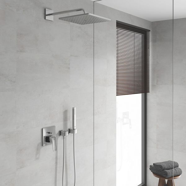 Душова система прихованого монтажу Grohe Eurocube з змішувачем, хром, 2 режими (25238000) 25238000 фото