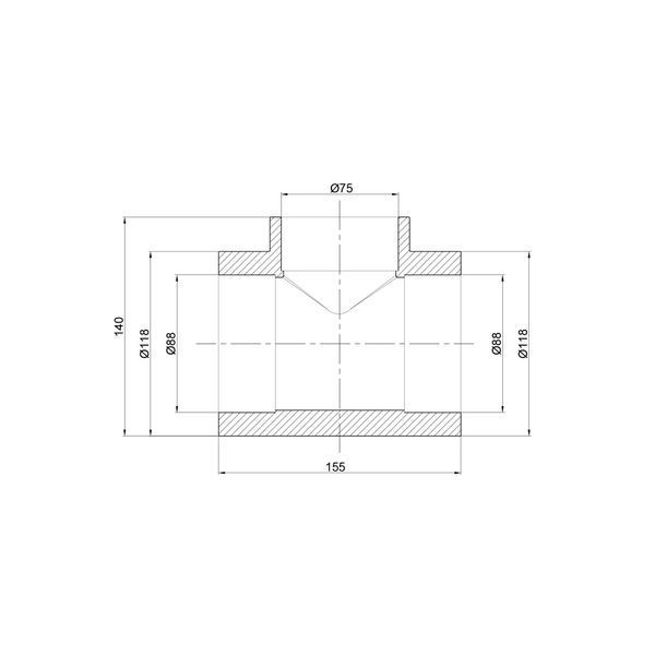 Тройник PPR Thermo Alliance 90х75х90 SD00029381 фото