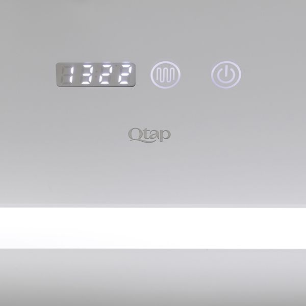 Дзеркало Qtap Mideya 700х800 з LED-підсвічуванням Touch, з антизапітнінням, годинником, диммером, рег. Яскравості SD00051747 фото