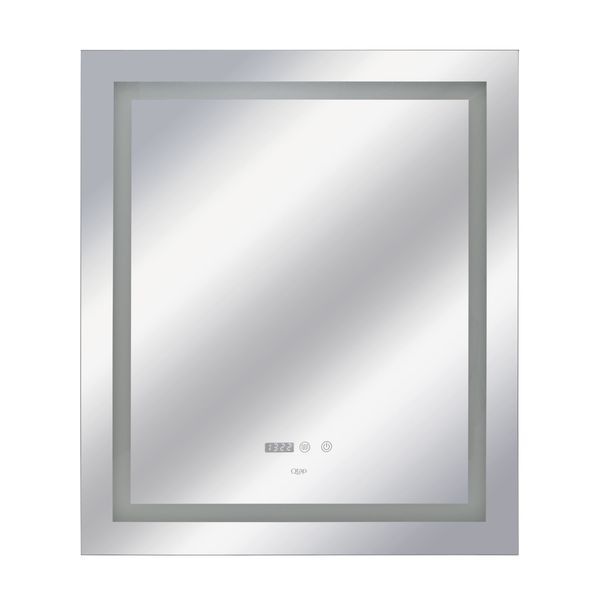 Дзеркало Qtap Mideya 700х800 з LED-підсвічуванням Touch, з антизапітнінням, годинником, диммером, рег. Яскравості SD00051747 фото