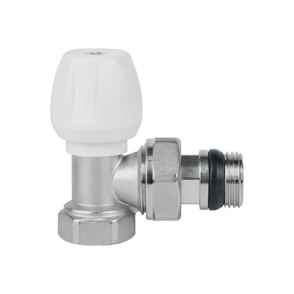 Кран радіаторний Icma 1/2" з антипротіканням кутовий з ручкою №802+940 SD00005549 фото