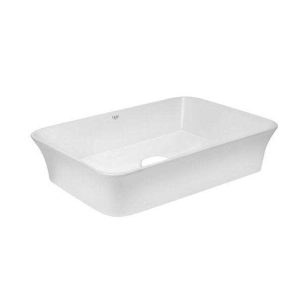 Комплект Qtap Virgo: Раковина накладная прямоугольная 490х350х110 мм White + Донный клапан PU02 SD00053429 фото