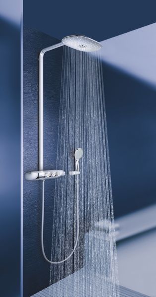 Душевая система с термостатом GROHE Rainshower SmartControl 360 мм, 5 режимов струи, хром (26250000) 26250000 фото