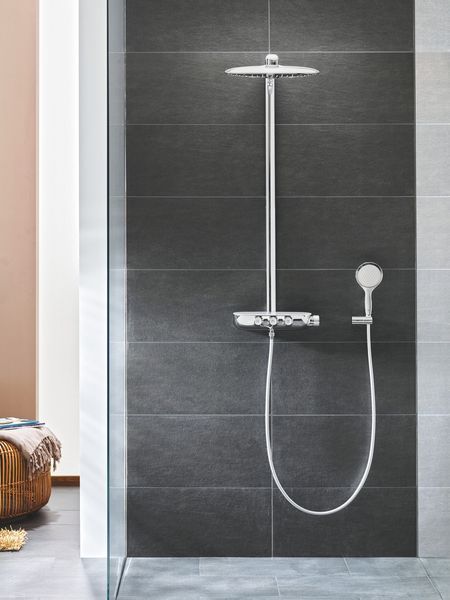 Душевая система с термостатом GROHE Rainshower SmartControl 360 мм, 5 режимов струи, хром (26250000) 26250000 фото