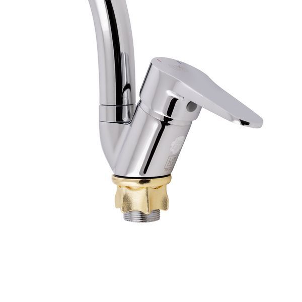 Змішувач для кухні Lidz Nicole 008F (k35) LDNIC008FCRM21877 Chrome, одноважільний, поворотний вилив SD00027974 фото