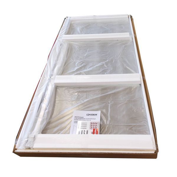 Душова перегородка Koer SR SP01-90x200-TR-01 Walk-In, прозоре скло 8мм, хром, Easy Clean (KR5392) KR5392 фото
