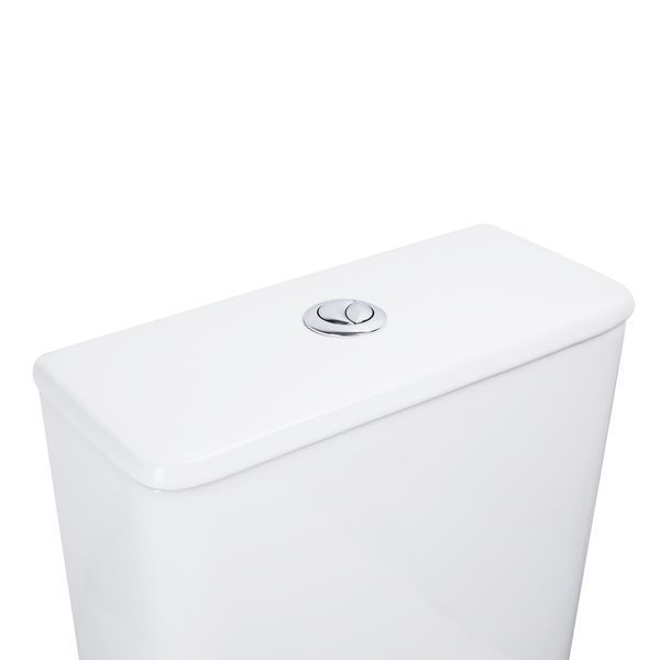 Унітаз-компакт Qtap Nando безобідковий з сидінням Soft-close QT12221222AW, підлоговий, білий колір SD00046563 фото