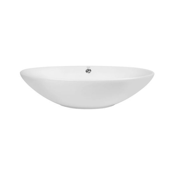Комплект Qtap Dove: Раковина накладная овальная 625x415x150 мм White + Донный клапан PU02O SD00053433 фото
