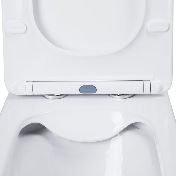Унітаз-компакт Qtap Nando безобідковий з сидінням Soft-close QT12221222AW, підлоговий, білий колір SD00046563 фото