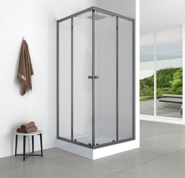 Душевая кабина без поддона Mixxus CUBIC SC01-90x90, прозрачное стекло 4мм, угловая система (MI6907) MI6907 фото