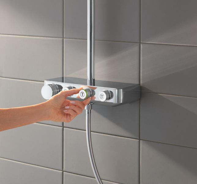 Душова система Grohe Euphoria SmartControl з термостатом та хромованим покриттям (26507000) 26507000 фото