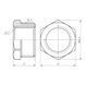 Футорка SD Forte 1/2"х3/4" ЗВ SF3742015 SD00002749 фото 2