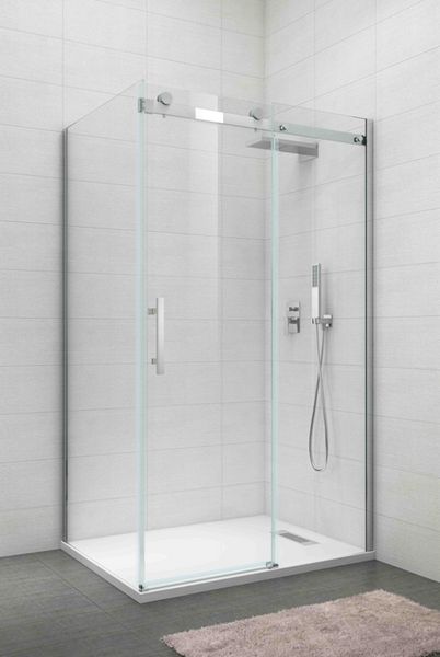 Бічна стінка для душової кабіни KOER SR SW01-90x200-TR-01, скло 8мм, хром, Easy Clean (KR5381) KR5381 фото