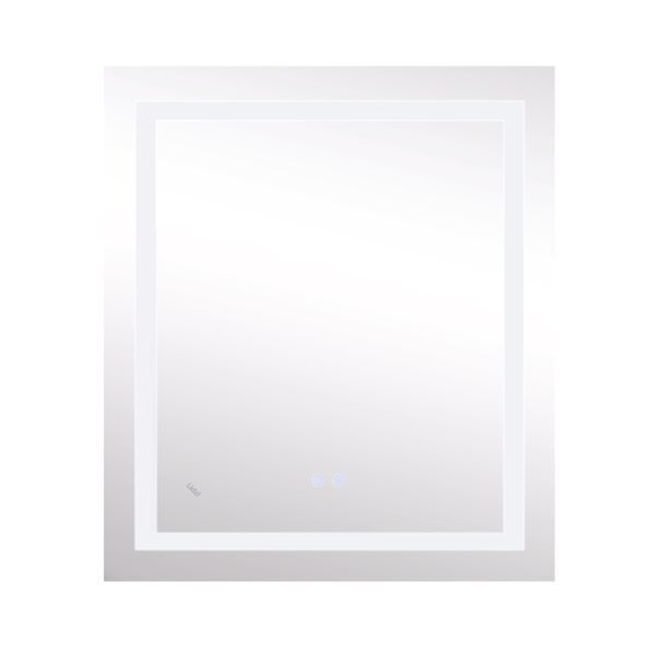 Дзеркало Lidz Kubis 700х800 з LED-підсвічуванням Touch, з антизапотіванням, з диммером, рег. яскравості Reverse SD00052333 фото