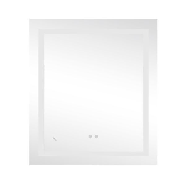 Дзеркало Lidz Kubis 700х800 з LED-підсвічуванням Touch, з антизапотіванням, з диммером, рег. яскравості Reverse SD00052333 фото