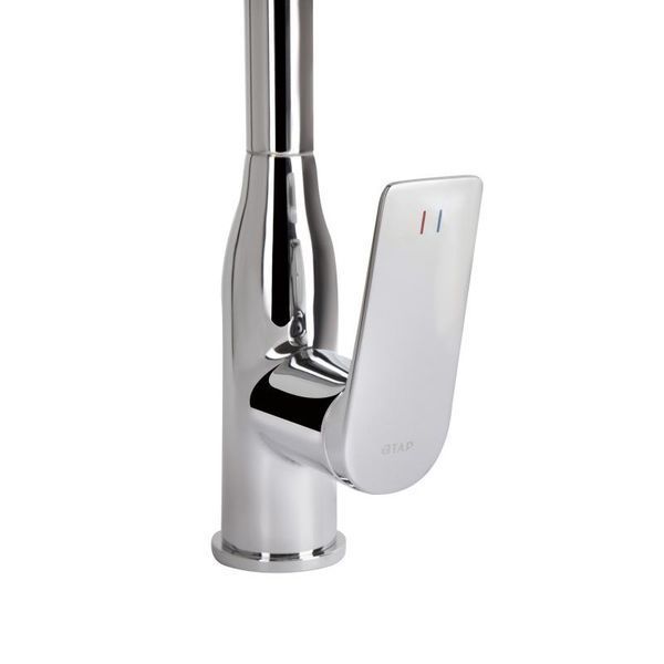 Смеситель для кухни Qtap Vlasta New с выдвижным изливом QTVLA344CRM45646 Chrome, латунный, однорычажный SD00051770 фото