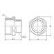 Ніпель редукційний SD Forte 1" х3/4" SF3592520 SD00002585 фото 2