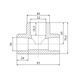 Трійник PPR Blue Ocean 50х32х50 редукційний SD00009217 фото 2