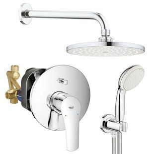 Душова система прихованого монтажу Grohe Eurosmart New з хромованим змішувачем 254мм (UA25183004) UA25183004 фото