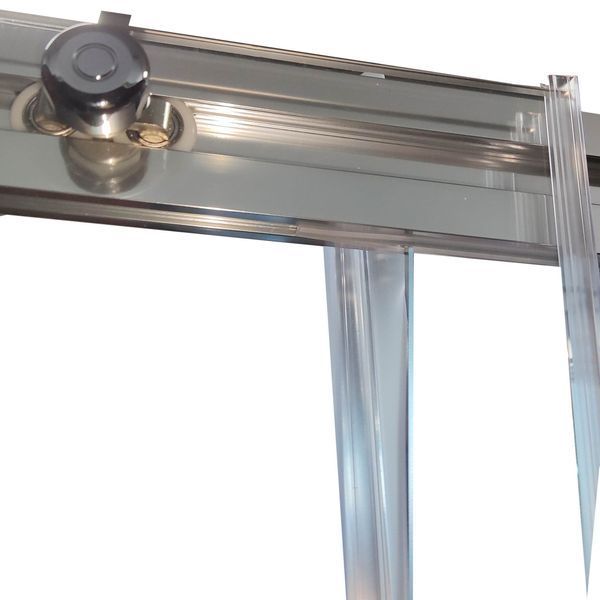 Дверь в нишу Koer SR SD05-120x200-TR-01 с прозрачным стеклом 6мм, хром (KR5405) KR5405 фото