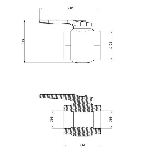 Кран кульовий PPR Thermo Alliance 63 SD00029247 фото