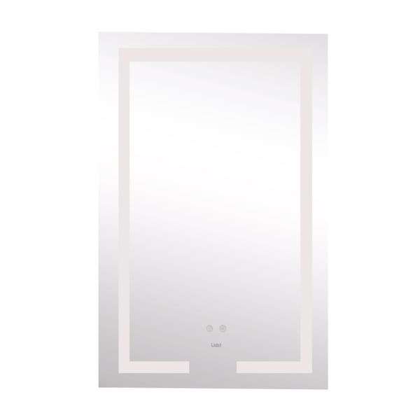 Дзеркало Lidz Kubis 800х500 з LED-підсвічуванням Touch, з антизапотіванням, з диммером, рег. яскравості для ванної SD00052334 фото