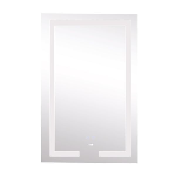 Дзеркало Lidz Kubis 800х500 з LED-підсвічуванням Touch, з антизапотіванням, з диммером, рег. яскравості для ванної SD00052334 фото