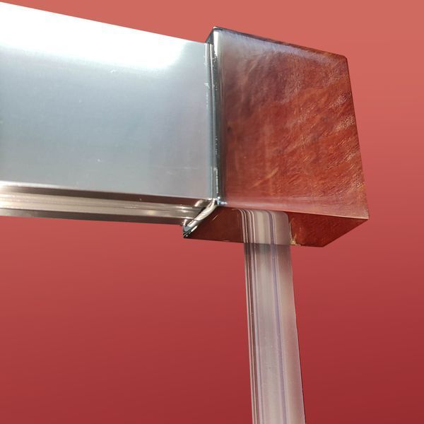 Дверь в нишу Koer SR SD05-120x200-TR-01 с прозрачным стеклом 6мм, хром (KR5405) KR5405 фото