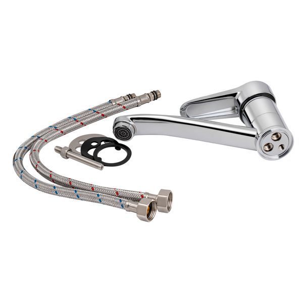 Змішувач для кухні Lidz Nicole 002M (k35) LDNIC002MCRM21879 Chrome, одноважільний, поворотний вилив SD00027976 фото
