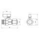 Кран шаровой обжимной SD Forte 16х1/2" НР SF262W15 SD00021115 фото 2