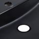 Комплект Qtap Scorpio: Раковина накладна овальна 505x385x120 мм Matt Black + Донний клапан PU03 SD00053436 фото 6