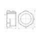 Футорка SD Forte 3/4"х1/2" ЗВ хром SF374H2015 SD00002756 фото 2