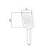 Лейка для ручного душа Qtap Rucni 245x95 мм прямоугольная QTRUC125CRM45779 Chrome/White SD00051903 фото 2