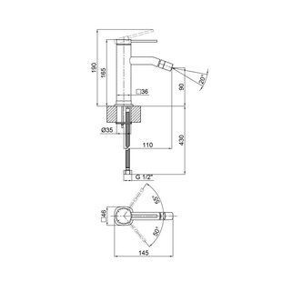 Змішувач для биде Qtap Robin QTROB2060102C Chrome SD00047554 фото