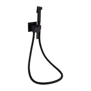 Набор для душа гигиенического Qtap Inspai-Varius прямоугольный QT259710842859NB Black Matt, смеситель, шланг SD00048969 фото
