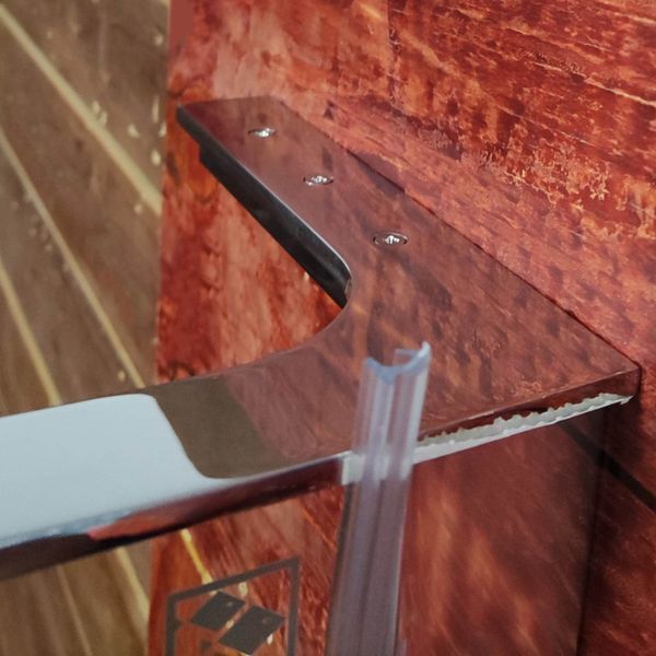 Душова перегородка Koer SR SP02 Walk-In 100x200 см зі скла 8мм, хром, Easy Clean (KR5395) KR5395 фото
