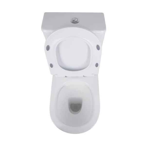 Унітаз-компакт Qtap Presto безобідковий з сидінням Soft-close QT24221217AW, підлоговий, білий колір SD00045982 фото