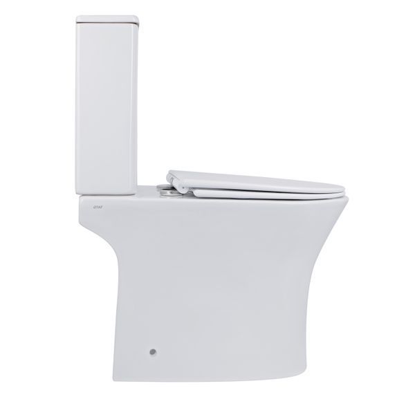 Унітаз-компакт Qtap Presto безобідковий з сидінням Soft-close QT24221217AW, підлоговий, білий колір SD00045982 фото