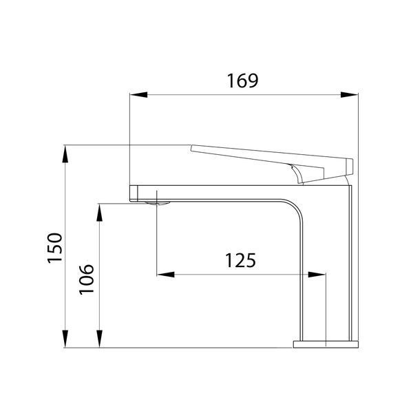 Смеситель для раковины Gemini Loop QTGEM2701CRM45699 Chrome SD00051823 фото